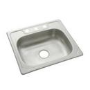 25 x 22 in. 3 Hole Stainless Steel Single Bowl Drop-in Kitchen Sink in Luster Stainless Steel