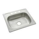 Sterling Luster Stainless Steel 25 x 22 in. Stainless Steel Single Bowl Drop-in Kitchen Sink in Luster Stainless Steel 