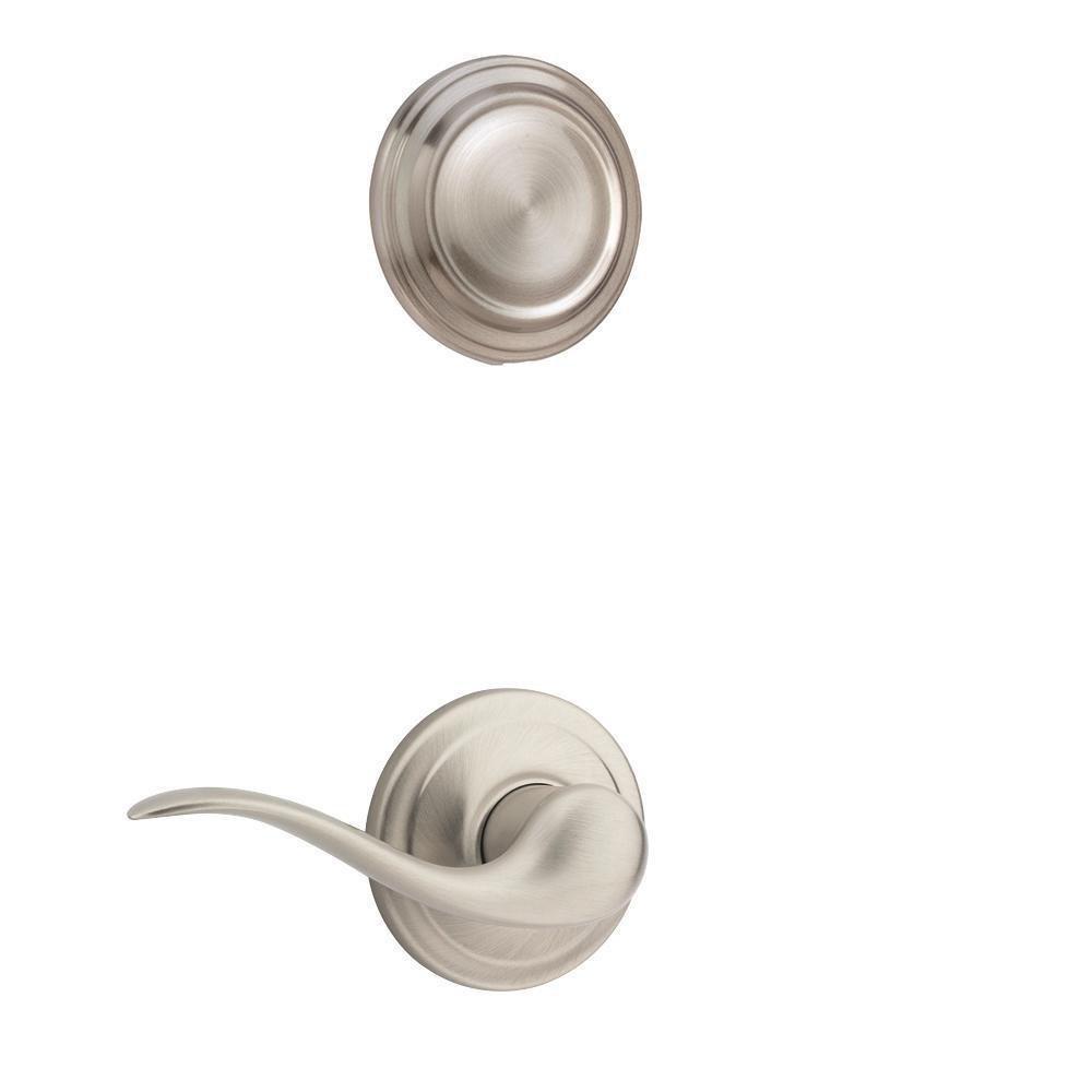 Kwikset Satin Nickel Left Hand Interior Pack Dummy Lever 