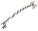 Gerber Plumbing Brushed Nickel 13 in. Curved Adjustable Shower Arm 
