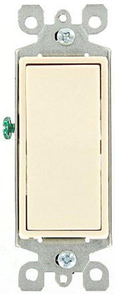 LEVITON Light Almond 15A 3-Way Switch 