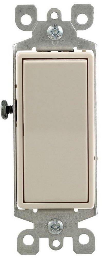 LEVITON Light Almond 15 Amp Rocker Switch 