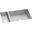 2-Bowl Undermount Kitchen Sink with Center Drain in Polished Satin