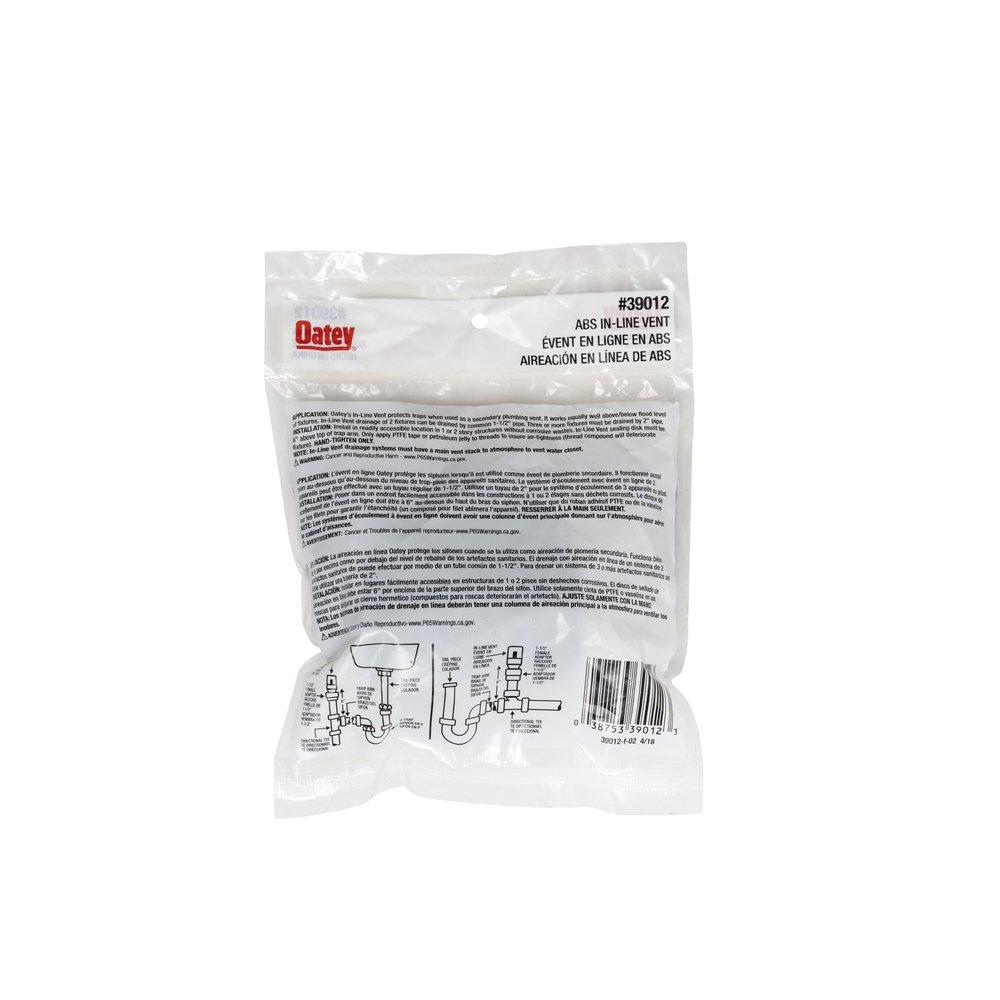 Oatey® Black 20 dfu ABS Air Vent in Black 