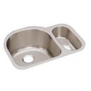 26-3/4 x 20 in. No Hole Stainless Steel Double Bowl Undermount Kitchen Sink in Lustrous Satin