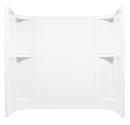 Sterling White 60 x 31-1/4 x 55 in. Tub & Shower Wall 