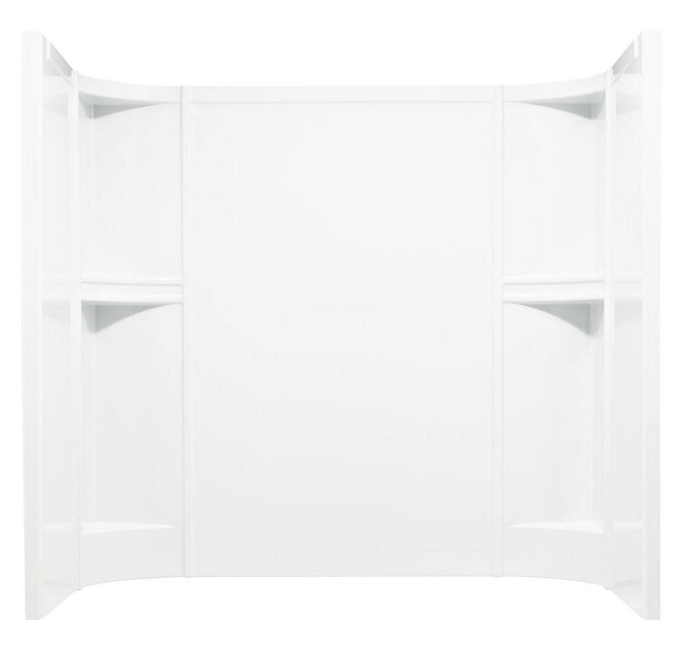 Sterling White 60-1/4 x 31-1/4 x 73-1/4 in. Tub & Shower Wall 
