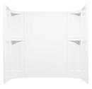 60-1/4 x 31-1/4 x 73-1/4 in. Tub & Shower Wall in White