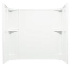 60-1/4 x 30 in. Tub & Shower Complete Wall Set in White