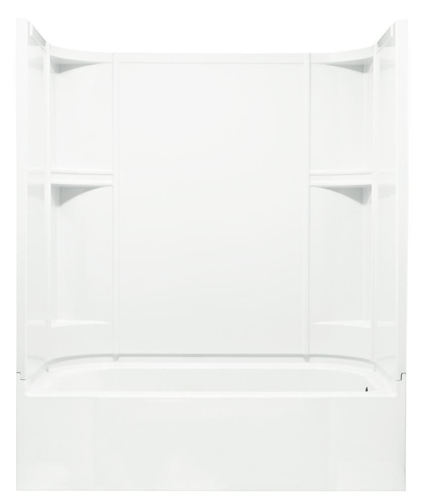 Sterling 60 x 30 in. Vikrell Right Hand Drain Tub and Shower in White