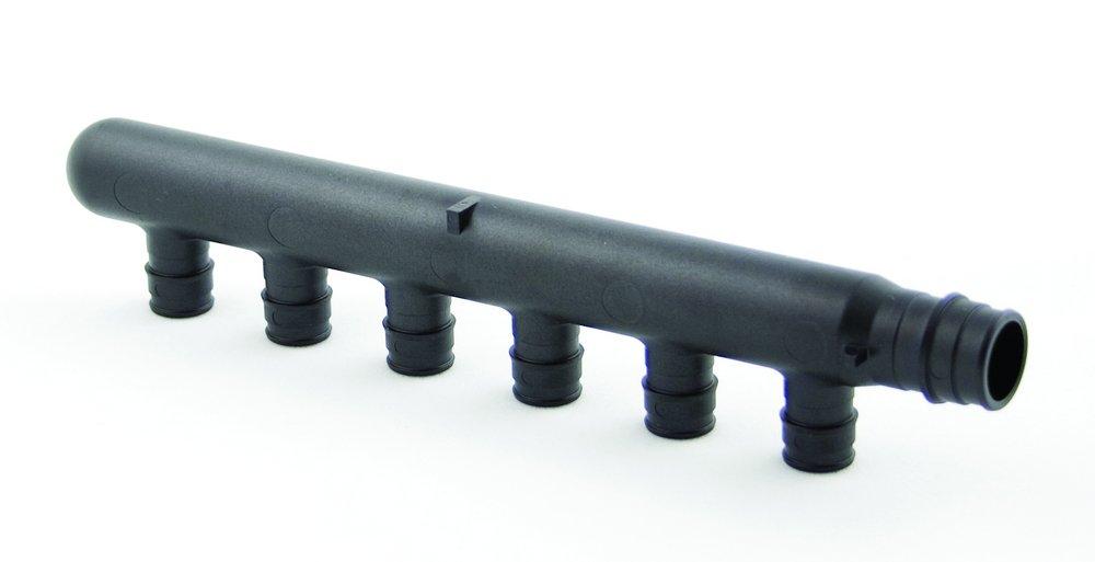 Uponor PEX Expansion Plastic Manifold with 6 Outlet 