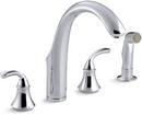 KOHLER Polished Chrome Two Handle Kitchen Faucet 
