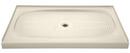 60 in. Rectangle Shower Base in Almond