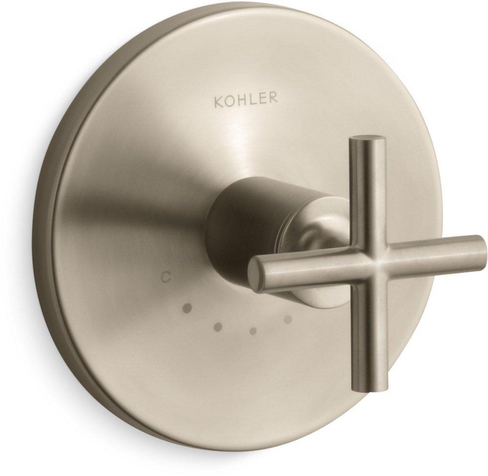 KOHLER Vibrant&reg; Brushed Bronze Valve Trim with Single Cross Handle 