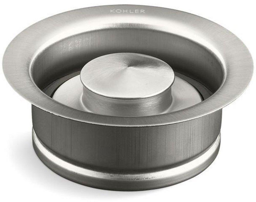 KOHLER Brushed Stainless Metal Disposer Flange & Stopper 