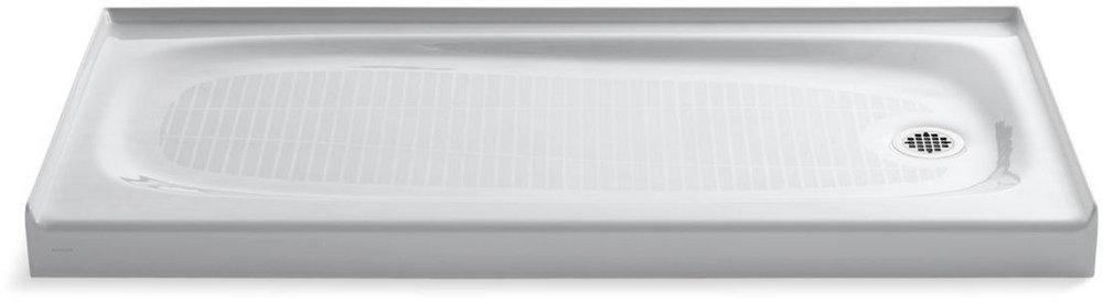 KOHLER White 60 in. Rectangle Shower Base 