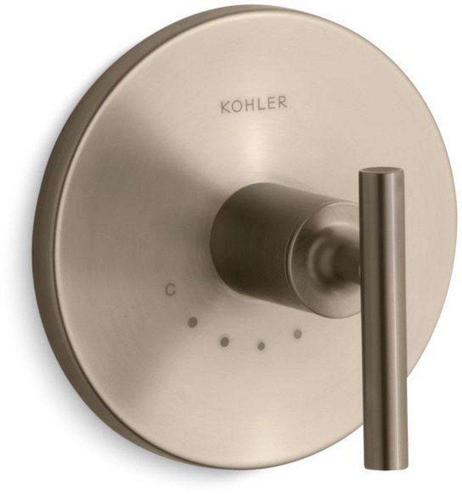 KOHLER Vibrant&reg; Brushed Bronze Thermostatic Valve Trim 