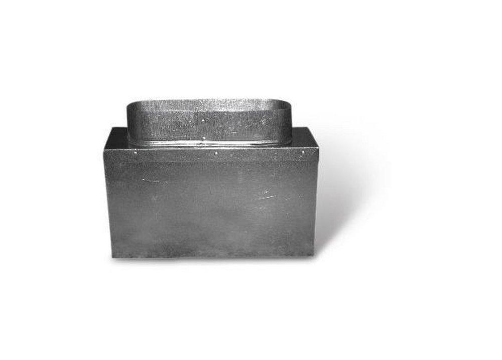 10 x 6 in. Straight Boot Galvanized Steel 