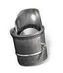 10 in. Spin Fitting Galvanized Steel with Damper 