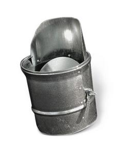 10 in. Spin Fitting Galvanized Steel with Damper
