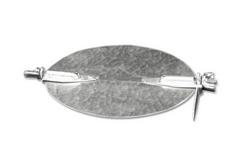 6 in. Galvanized Steel Damper with 2 in Hardware