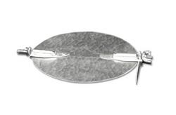 6 in. Galvanized Steel Damper with 2 in Hardware