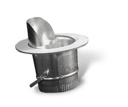 10 in. Round Adhesive Takeoff with Scoop & Damper