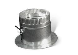6 in. 28 ga. Round Flat Adhesive Takeoff with Damper