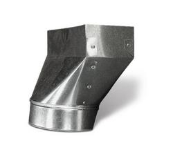 8 x 14 x 8 in. Straight Boot Galvanized Steel 30 ga