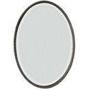 32 x 22 in. Beveled Oval Mirror in Oil Rubbed Bronze
