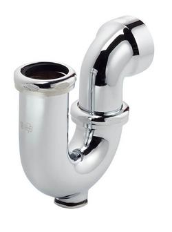 1-1/4 x 1-1/4 in. Cast Brass P-Trap with Clean-Out