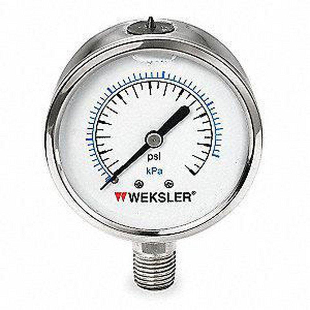 Weksler Instruments Black Pressure Gauge 