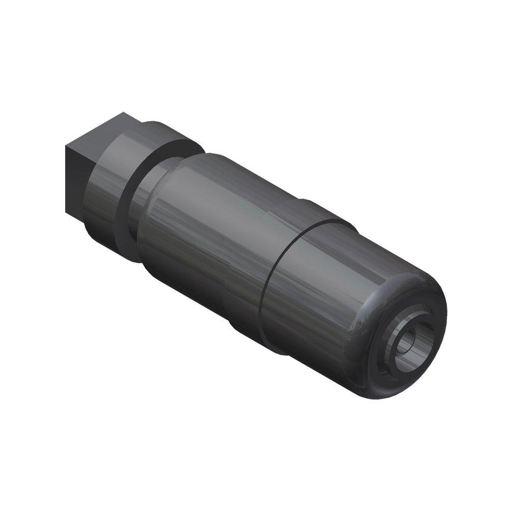 Continental Industries Black CTS Straight Polypropylene Cap-N-Go Coupling 