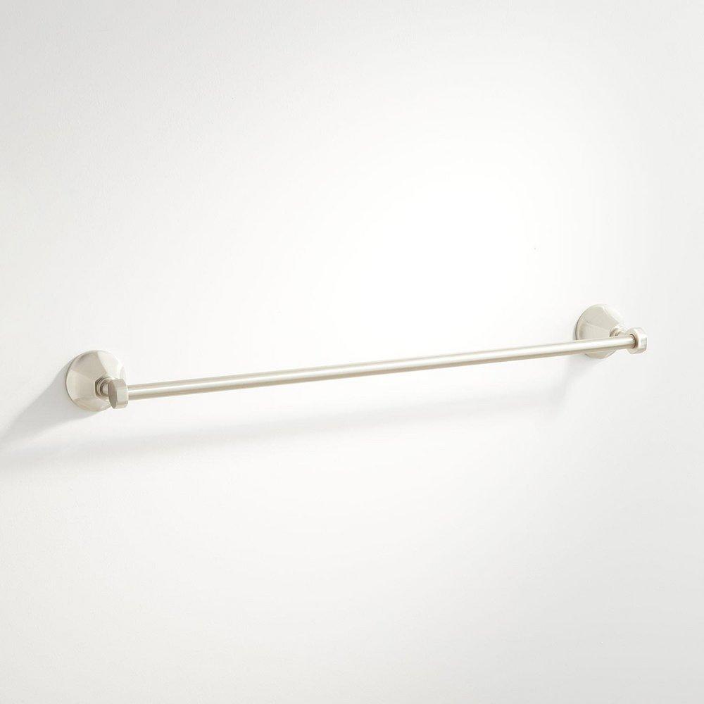 Signature Hardware Brushed Nickel 20-1/2 in. Towel Bar 