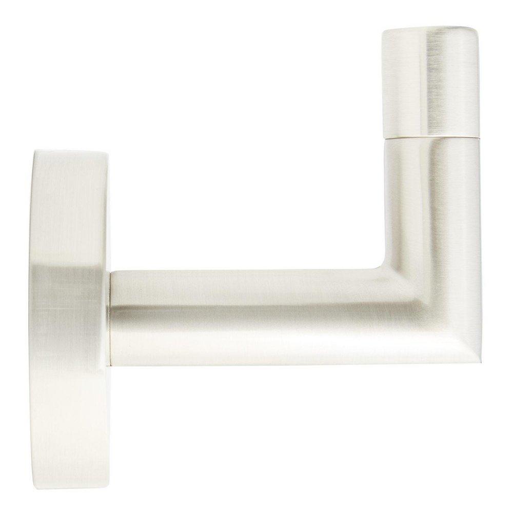 Signature Hardware Brushed Nickel 1 Robe Hook 