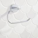 Signature Hardware Chrome Wall Mount Single Post Toilet Tissue Holder 