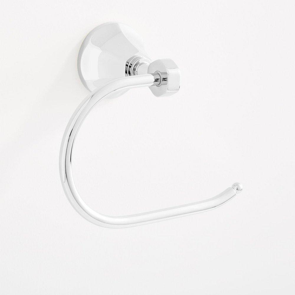 Signature Hardware Chrome Round Open Towel Ring 