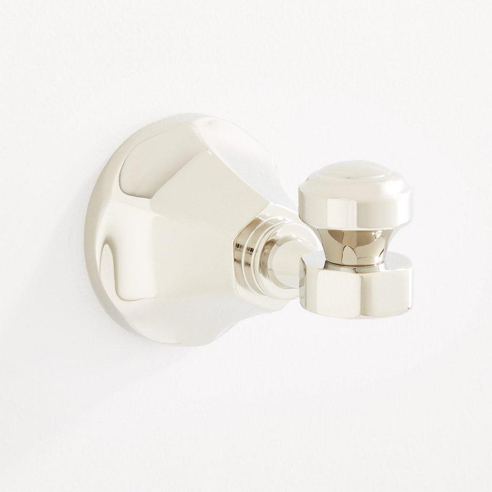Signature Hardware Polished Nickel 1 Robe Hook 