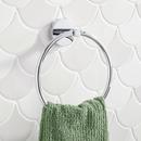 Signature Hardware Chrome Round Closed Towel Ring 