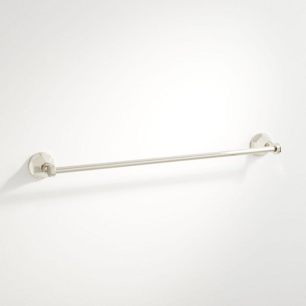 Signature Hardware Polished Nickel 20-1/2 in. Towel Bar 