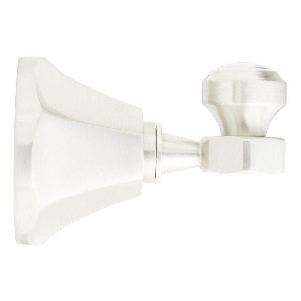 Signature Hardware Brushed Nickel 1 Robe Hook 