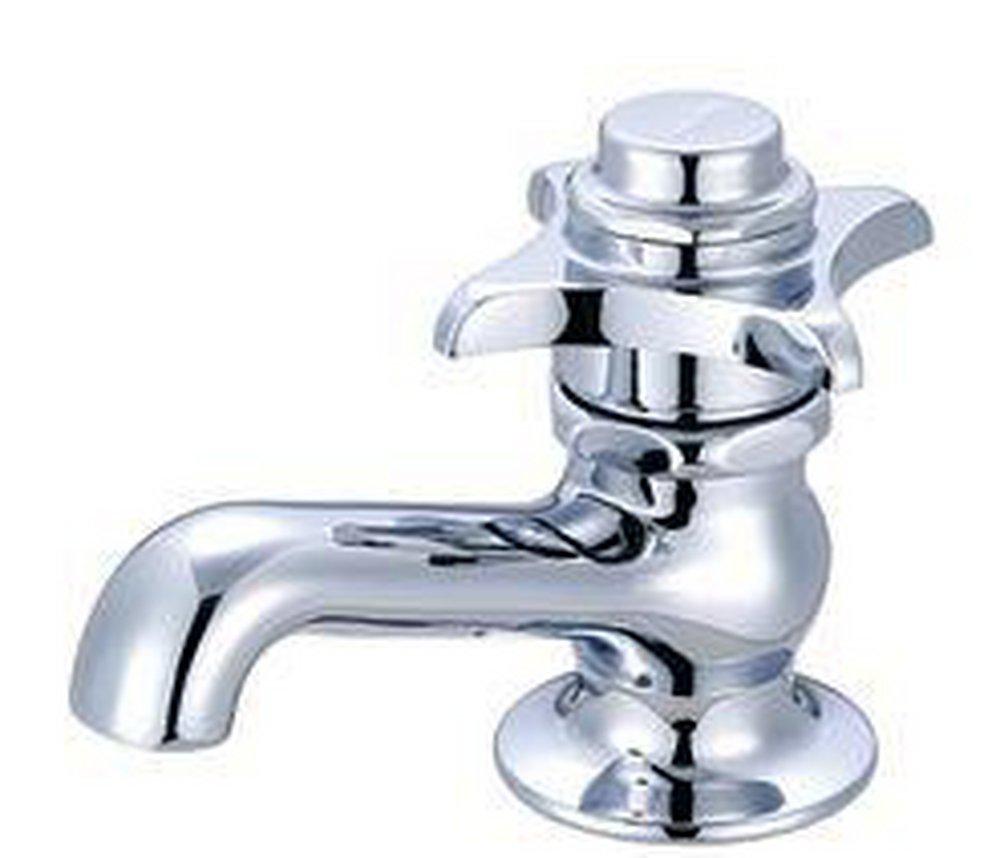 Central Brass Polished Chrome Single Handle Cross Deck Mount Faucet 