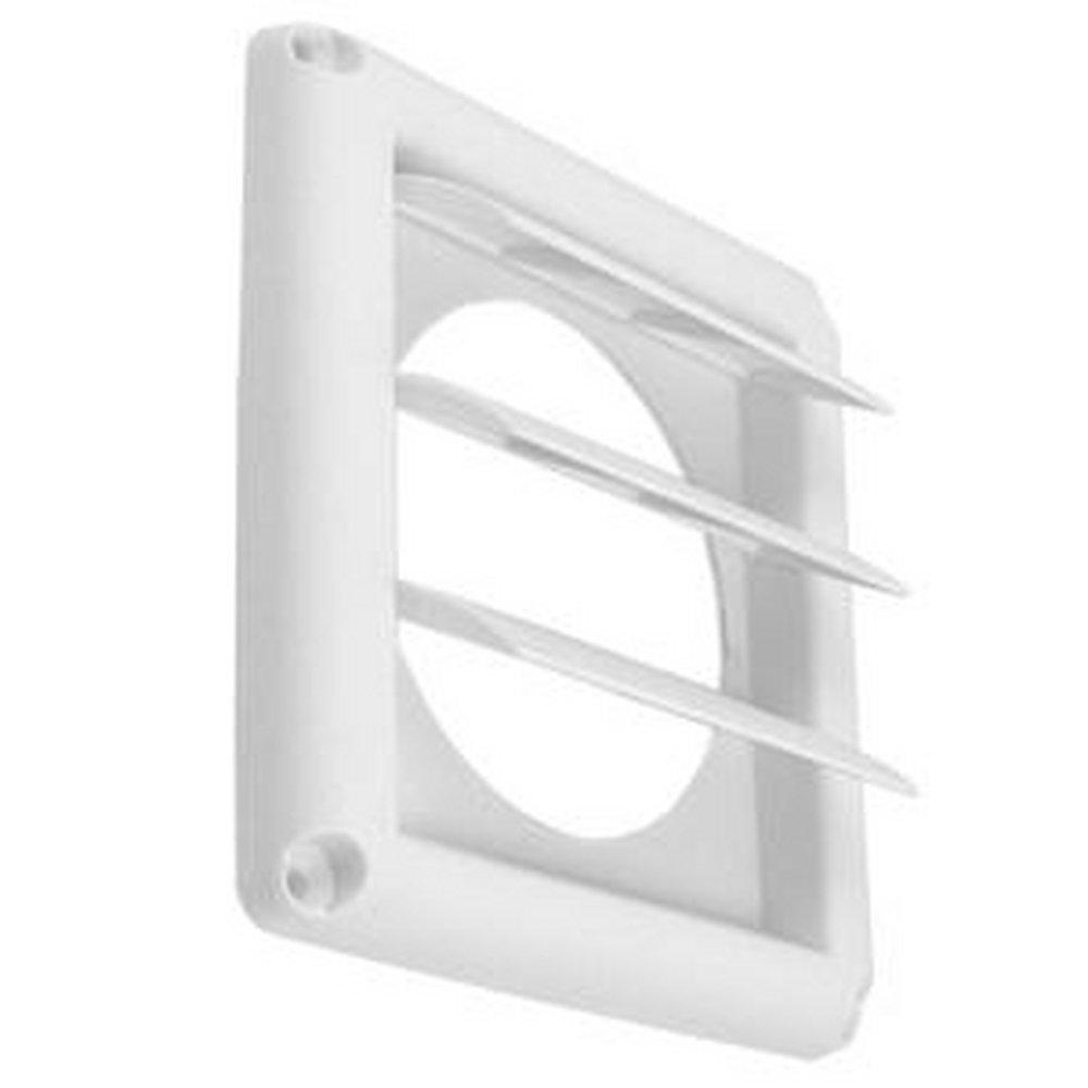 Deflecto White Flatback Dryer Vent Hood White 