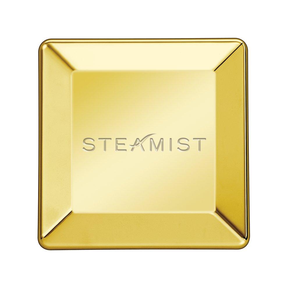 Steamist Polished Gold 24K 12kW Steamhead 