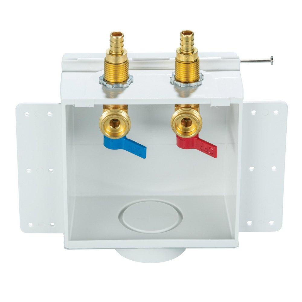 Guy Gray&trade; White 8-5/16 x 6 x 6 in. Washing Machine Outlet Box 
