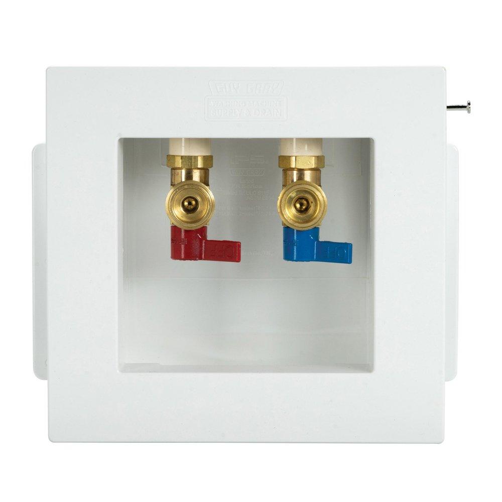 Guy Gray&trade; White 3-1/8 x 8-5/16 x 7-7/8 in. Washing Machine Outlet Box 
