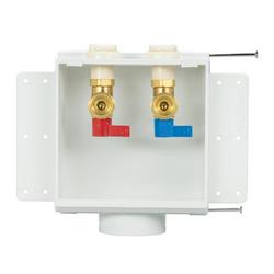 1/4-Turn FR-12 Plastic  CPVC Washing Machine Supply Box, Contractor Pack