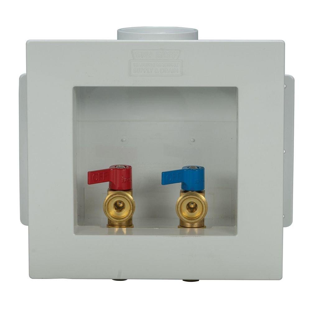 Guy Gray&trade; White 8-5/16 x 7-7/8 in. Washing Machine Supply Box 