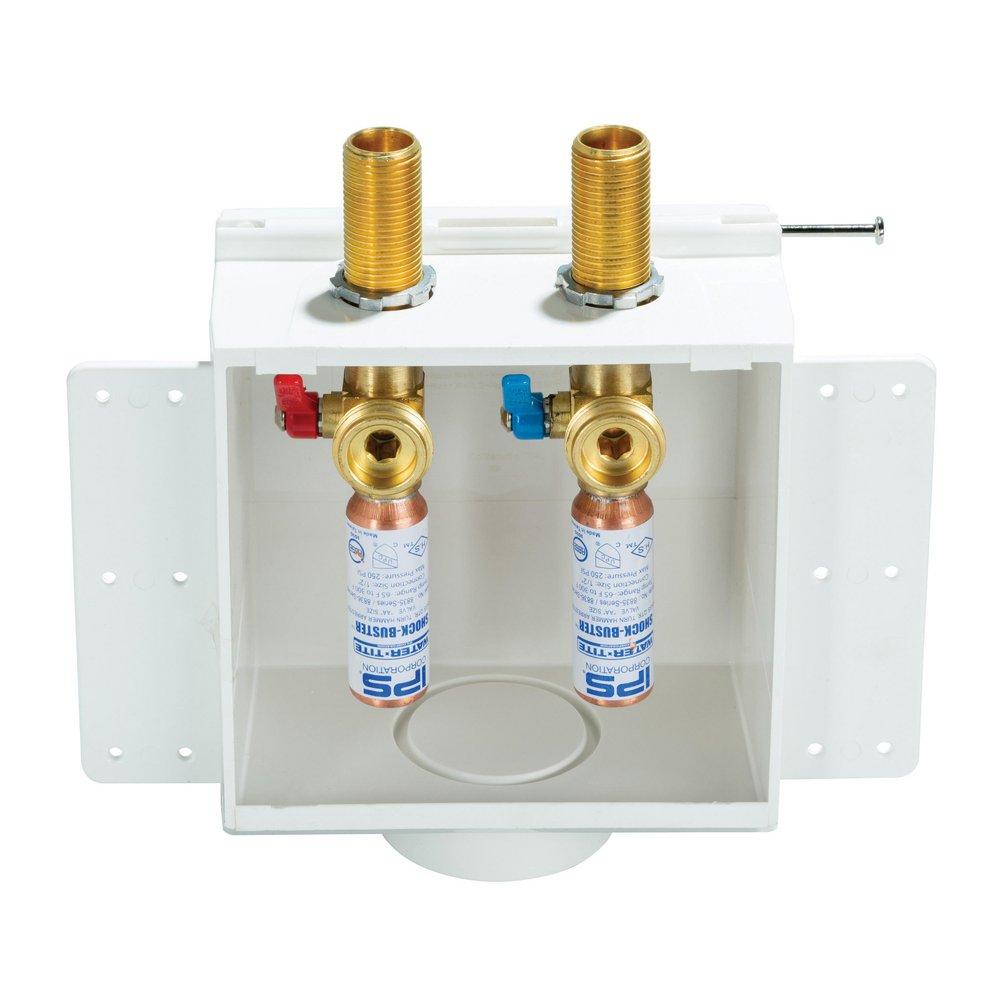 Guy Gray&trade; Polished Chrome 3-1/8 x 7-7/8 x 7-7/8 in. Washing Machine Supply Box 