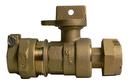2 in. Compression x Meter Flanged Straight Ball Valve Lead Free